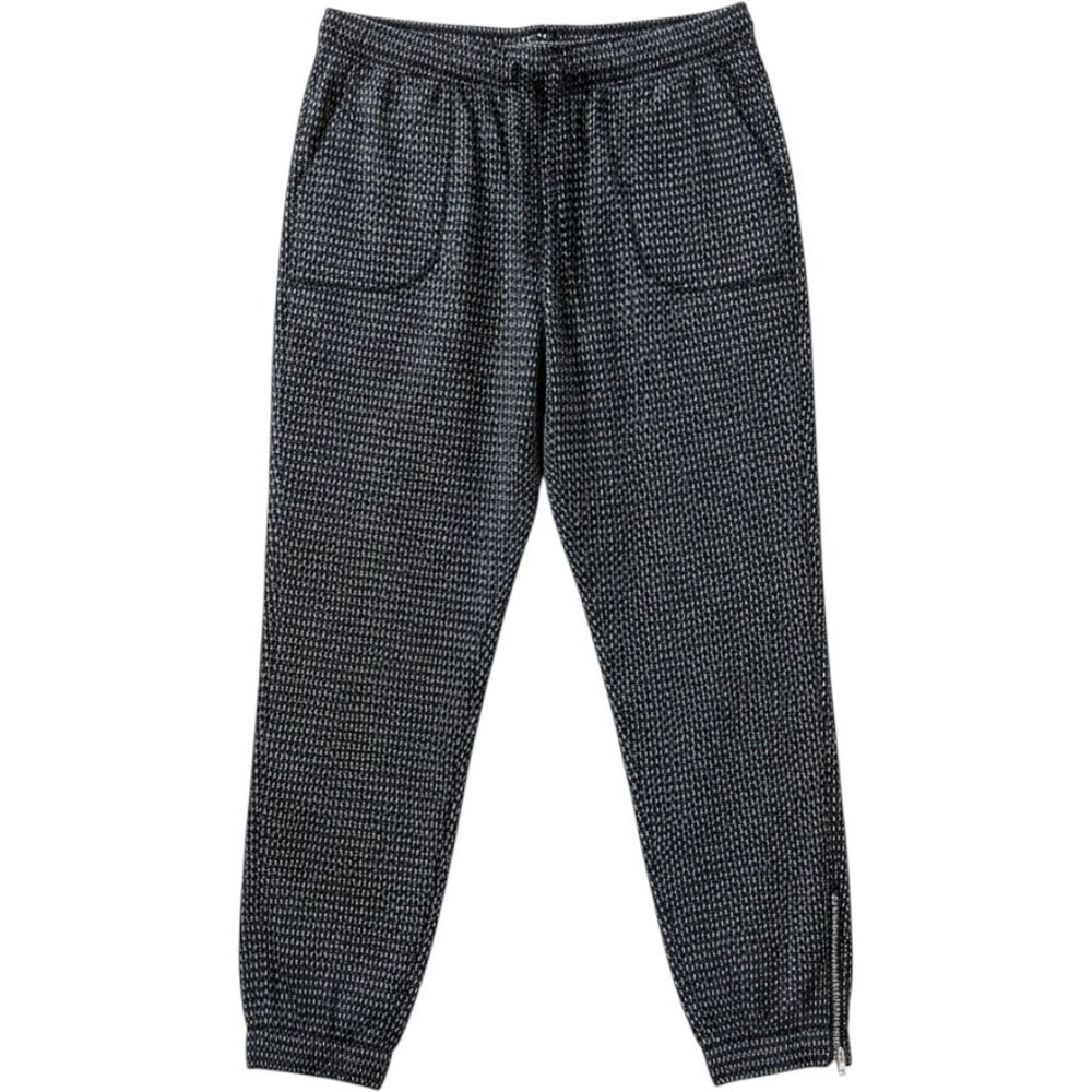 Albion Fit Dash Jetsetters Joggers Womens Medium M Black White Dashed Ankle Zip